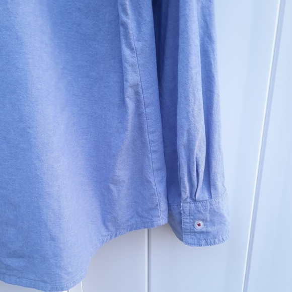 Gift Tag Christmas Button Down Top by White Stag |  L 12/14 - Picture 9 of 14